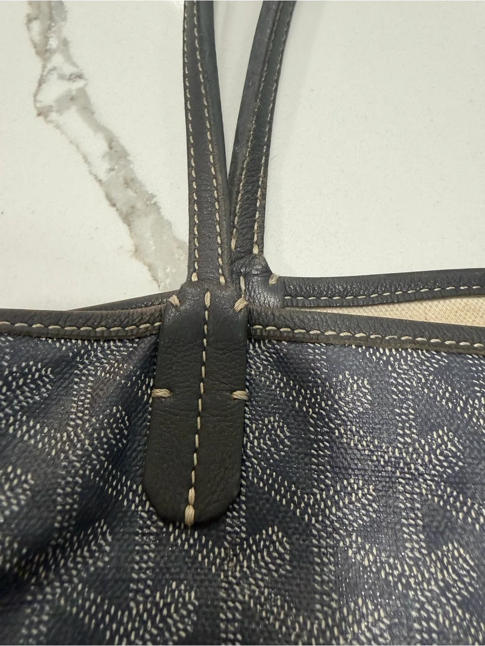 Authentic Goyard St. Louis GM Tote Grey